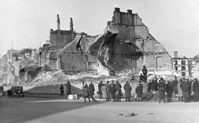 Zniszczona Warszawa