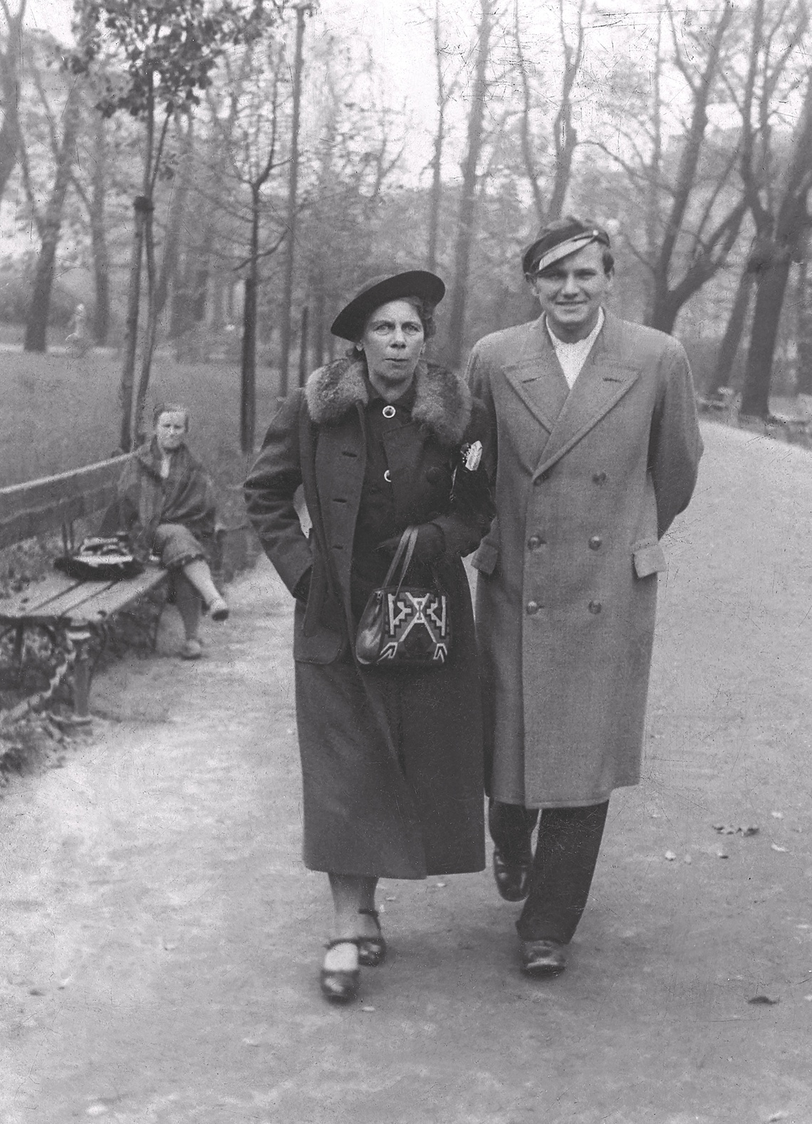Karol Wojtyła z ciotką Stefanią Wojtyła